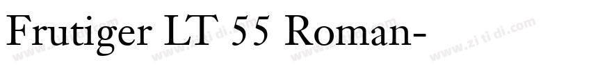 Frutiger LT 55 Roman字体转换